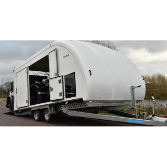 Woodford RL 6000 - Lukket trailer - 3.500 kg - Smal model - 2 aksler
